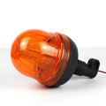 Low Profile Safety Rescue DIN Pole Mount Rotating Flashing Amber Beacon Lights LED Emergency Warning Light