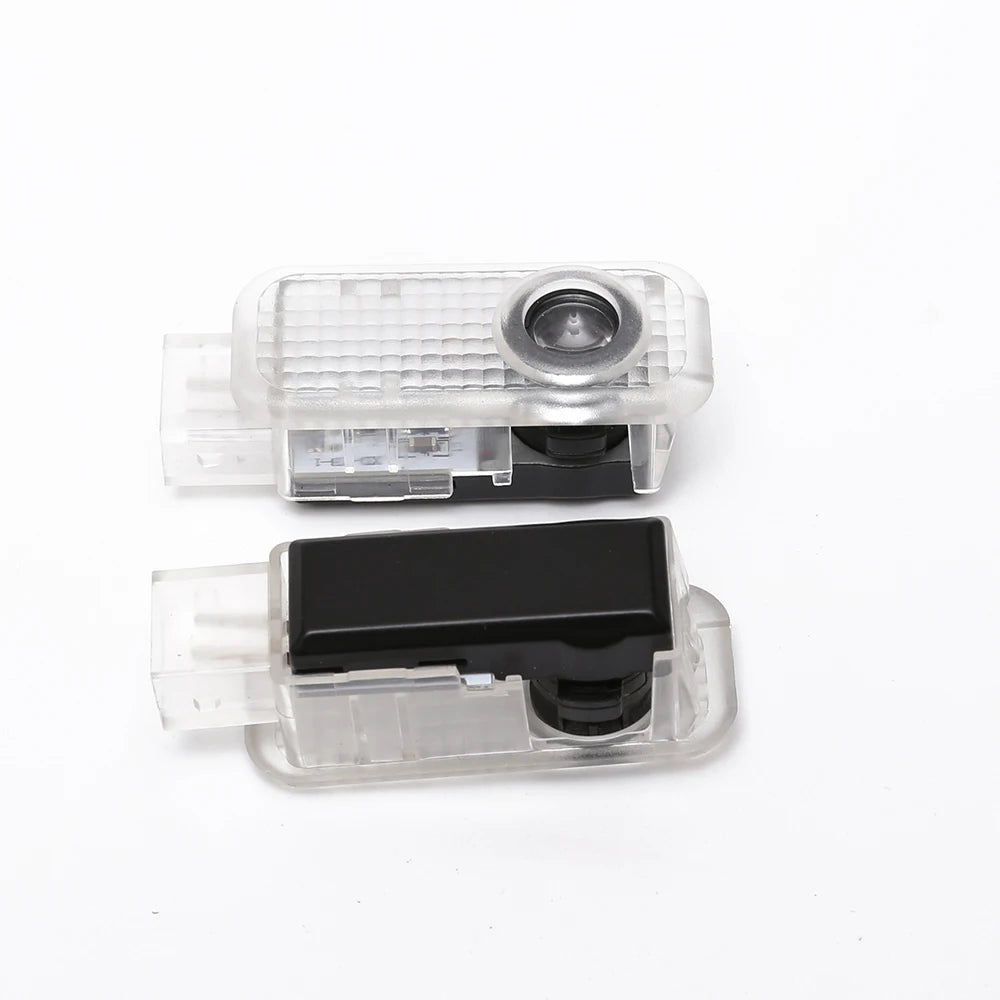GPRGIT Car Door LED Logo Projector Light for Audi Ghost 3D Welcome Lamp 12V