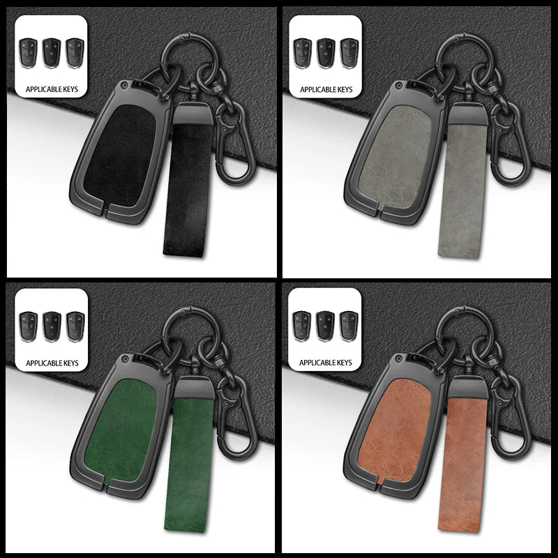 GPRGIT 3/4/5 Buttons Car Remote Key Case Cover for Cadillac Logo ATS XTS XT5 XT4 CT6 XT6 CTS DTS ESV STS ELR