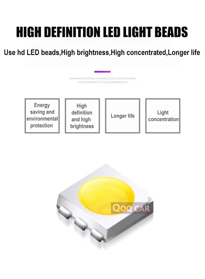 GPRGIT For Land Cruiser 12V HD No Fading Car LED Door Warning Light with Laser Projector Ghost Shadow and Welcome Logo Lights