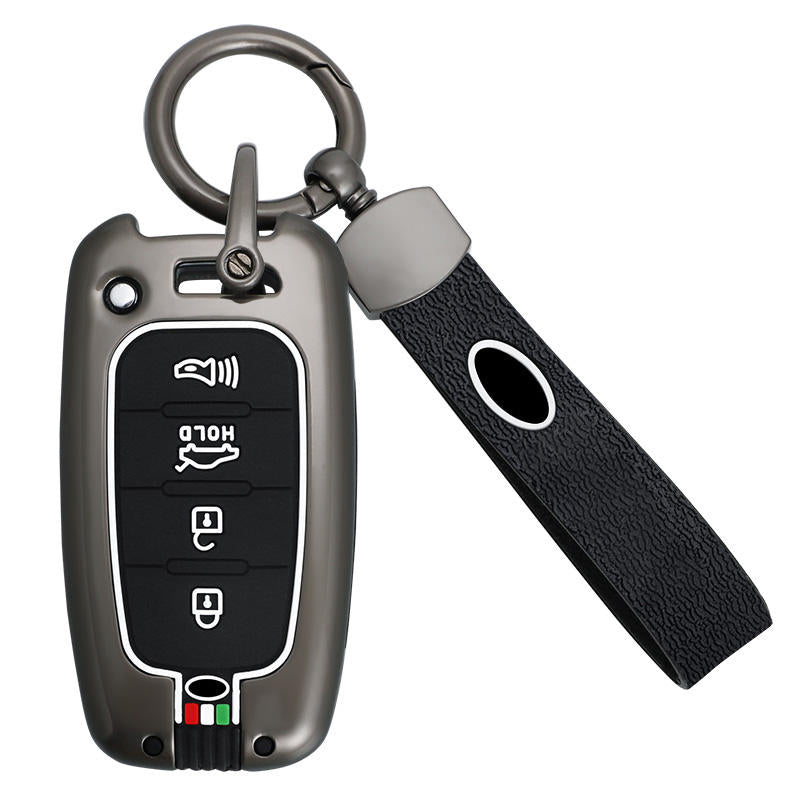 GPRGIT Zinc Alloy Car Key Case Cover for Kia Optima K5, Forte, Soul, Sorento, Mohave, Borrego (2011-2012)