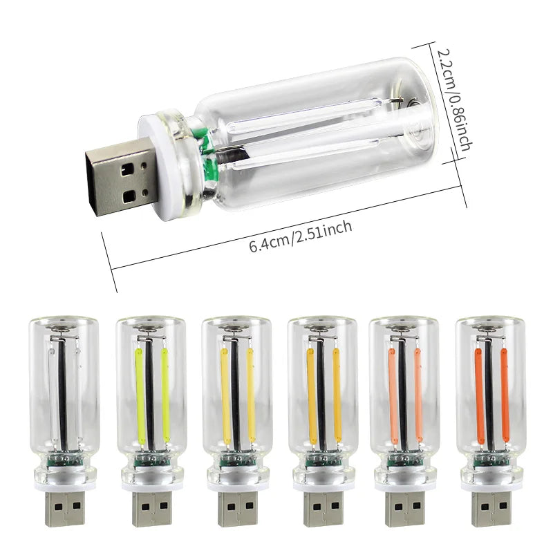 GPRGIT Atmosphere Light 5V USB Touch Control Mini LED Nightlight - 2W, 5V USB, Glass Shell, Touch Control