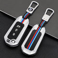 GPRGIT Car Folding Remote Key Protector Fob Accessories for Ford Mondeo Galaxy Focus S-Max C-Max Ranger Transit ST Metal Keychain