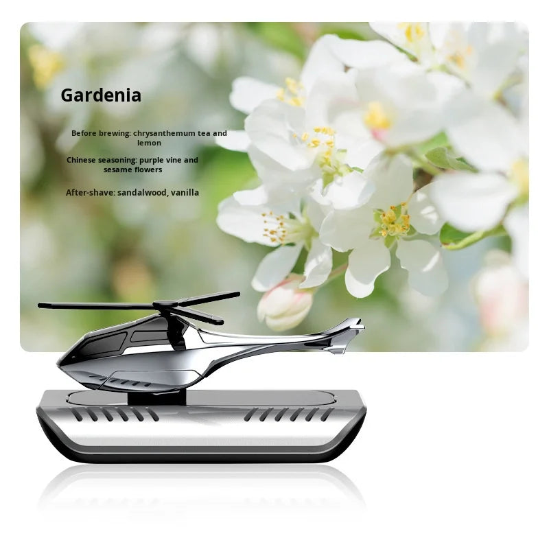 GPRGIT Solar Airplane Car Aromatherapy Dashboard Ornament Plastic Solar-Powered 5ml