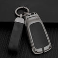 GPRGIT Zinc Alloy Leather Key Case Cover Shell for Audi A6 A5 Q7 S4 S5 A4 B9 A4L 4M TT TTS TFSI RS 8S 8W Car Key Logo Auto Accessories