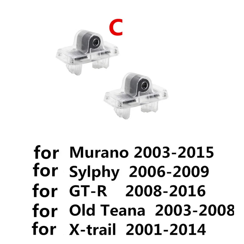 GPRGIT Car LED Door Light Welcome Ghost for Nissan Teana J31 J32 J33 Altima L31 L32 L33 L34 Murano Z50 Z51 Patrol Y62 GTR