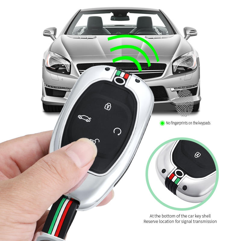 GPRGIT Zinc Alloy Smart Key Case Cover Fob for GAC Trumpchi Empow (2021), GS8 (Keyless)