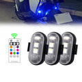 GPRGIT Universal LED Warning Strobe Light Mini Signal Light - 7 Colors - 3V, 5W, Remote Control, Vehicle/Bike/Motorcycle