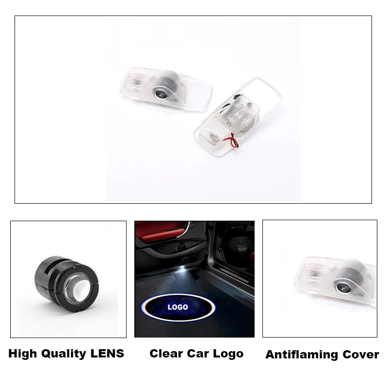 GPRGIT Nissan Sylphy Teana 2004-2007 LED Logo Ghost Door Light Projector Welcome Emblem Lamp 12V