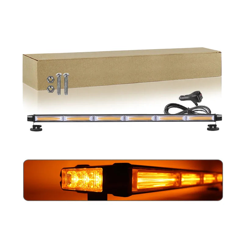 Led Roof Top Emergency Strobe Light Bar Warning Light Traffic Advisor Lamp For Construction Vehicles Plow Trucks Pickup Wrecker