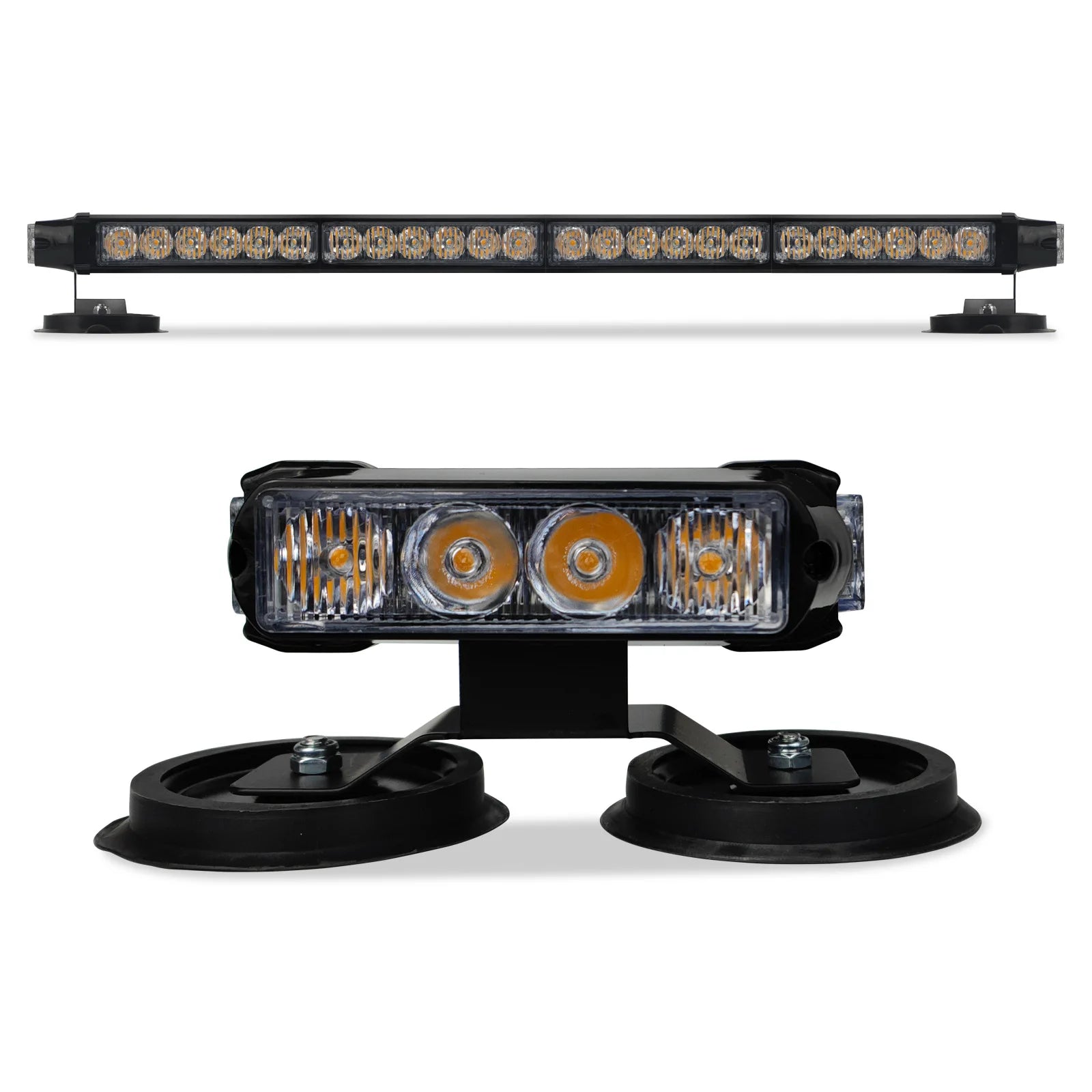 High Intensity Aluminum LED Strobe Light Bar Double-Sided for Cars Trucks Strong Magnetic Plow Truck Emergency Warning Light Bar