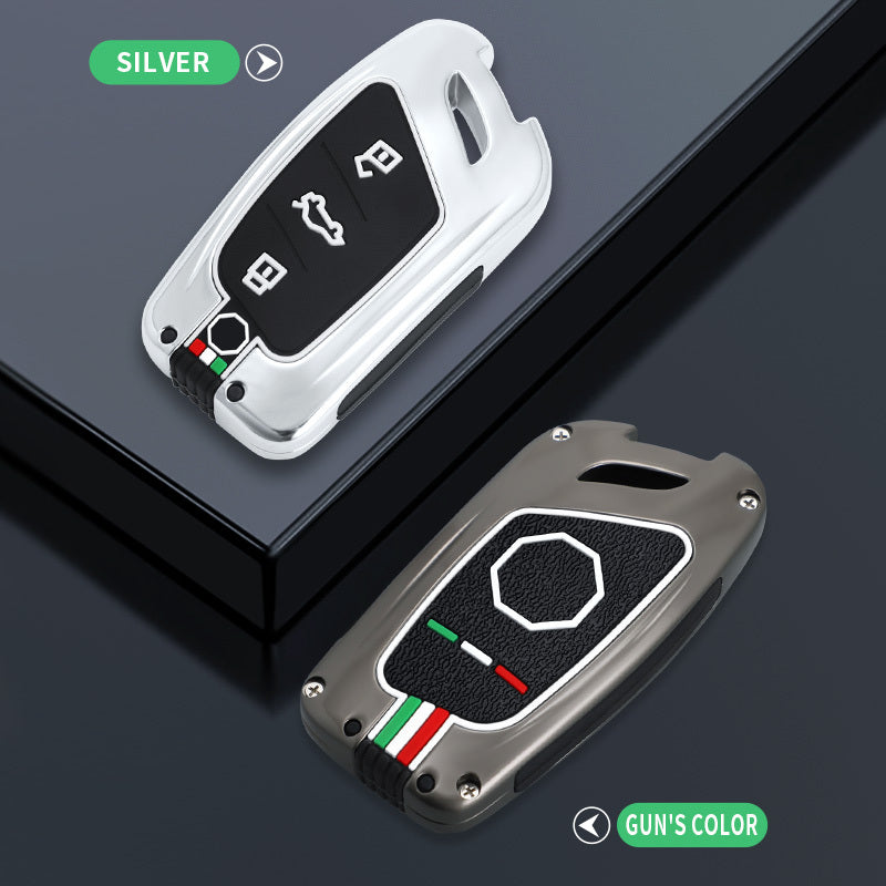GPRGIT Car Key Case Cover for MG ZS MG6 EV EZS HS EHS 2019 2020 2021 for Roewe RX5 I5 I6 RX3 RX8 ERX5