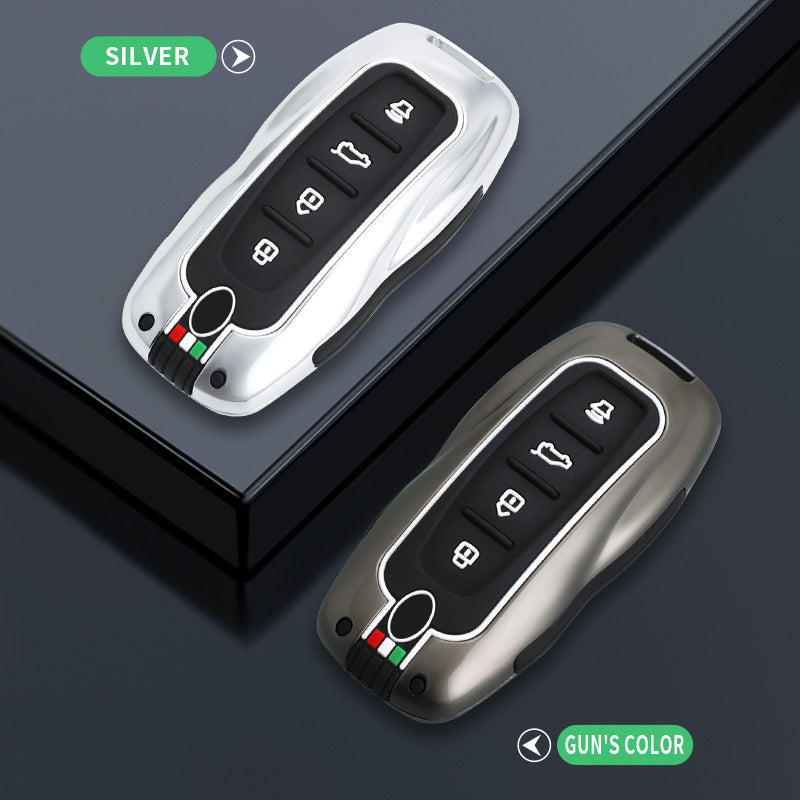 GPRGIT Zinc Alloy Car Key Case Cover for Ford Territory 2019 2020 2021 2022 2023 Equator