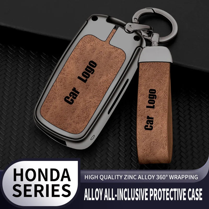 GPRGIT Zinc Alloy Car Flip Key Cover Case for Honda Civic/Fit/Accord/CRV/HRV/Jazz/Odyssey and Acura TL/TSX/ZDX/RSX/CRZ