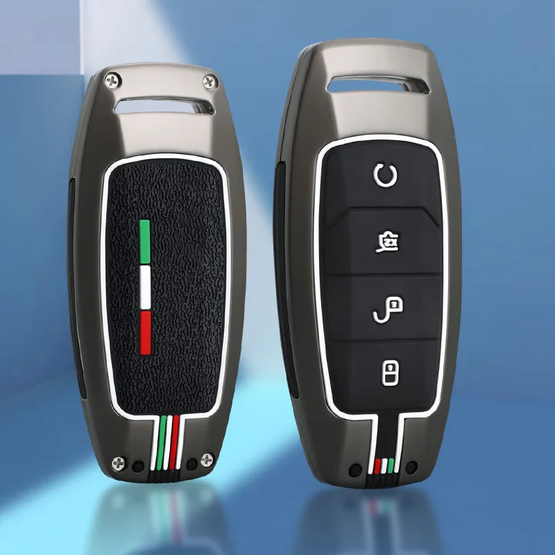 GPRGIT Metal Car Remote Key Cover Case Holder Fob for BYD Tang Han DM Yuan EV Qin Song Plus Dmi ATTO 3 D1 EA1 Protector Accessories
