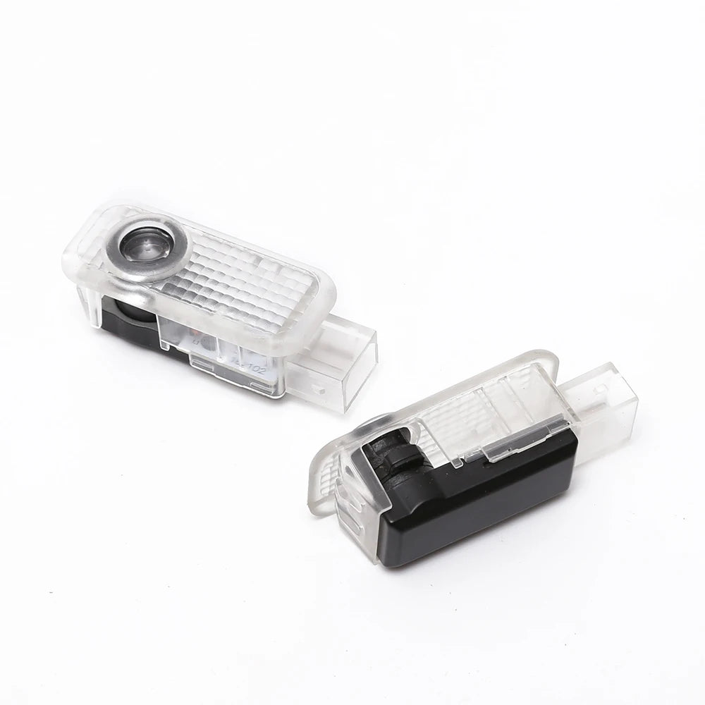 GPRGIT Car Door LED Logo Projector Light for Audi Ghost 3D Welcome Lamp 12V