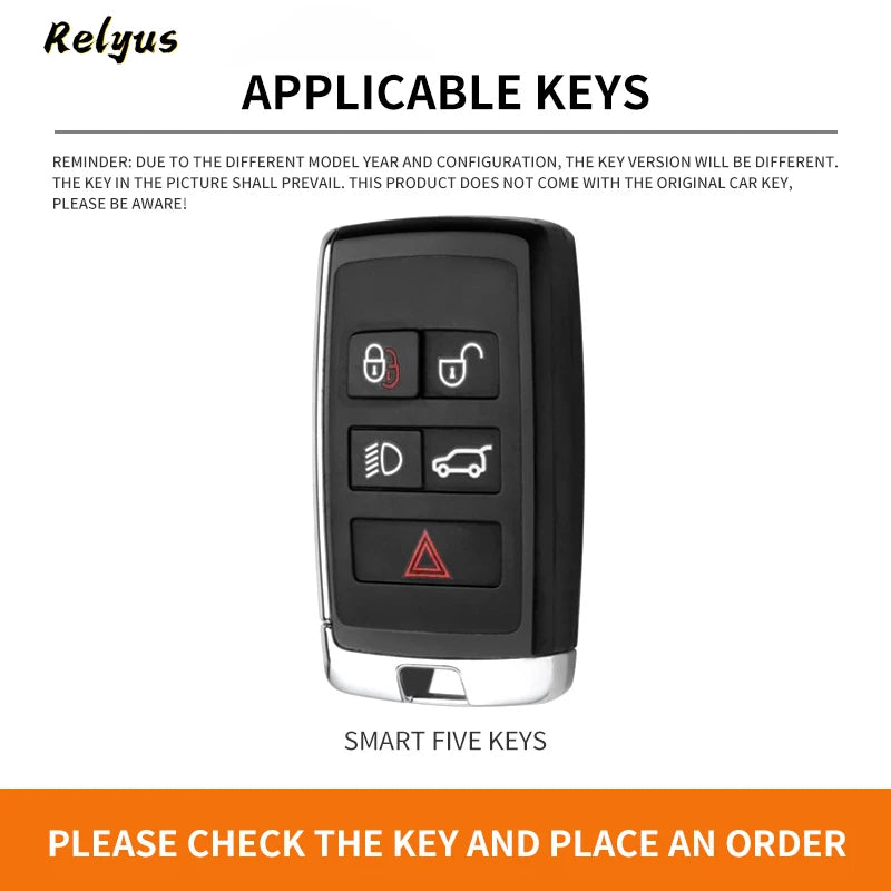 GPRGIT Zinc Alloy Car Key Bag Cover for Land Rover Defender 2021 2022 2023 2024