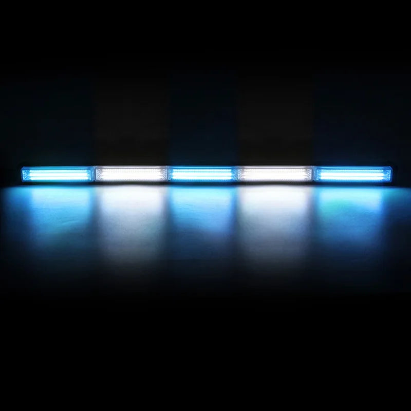 29inch Vehicles COB Warning Strobe Lightbar Multicolor Flashing DRL Lights Bar LED Flash Emergency Work Lights for Trucks