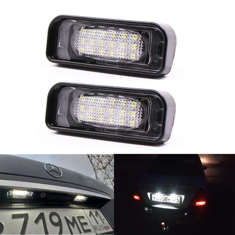 Cross-Border Supply, Suitable for Mercedes-Benz W220 LED License Plate Light, Mercedes-Benz S-Class S280 S320 S500 License Plate
