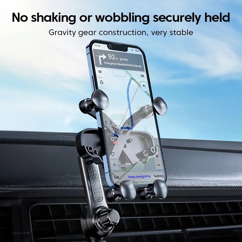 GPRGIT 360° Rotatable Gravity Car Phone Holder Car Air Vents Clip Mount Stand Extension Rod in Smartphone Holder Bracket GPS Support