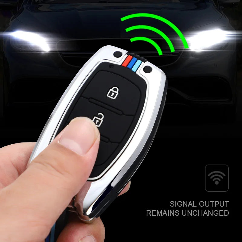 GPRGIT Fashion Zinc Alloy Car Key Cover Case for Hyundai IX25 IX35 I20 I30 I40 Hb20 Santa Fe Sonata Elantra Creta Solaris Auto Keychain