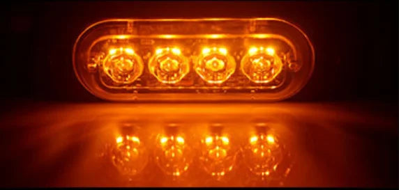 GPRGIT 2020042002 12v Emergency Vehicles Car 4 LED Flash Light Amber Red Blue Truck Strobe LED Flashing Warning Light