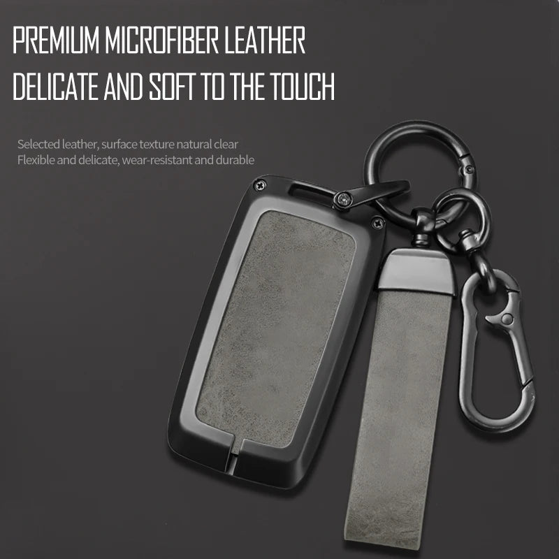 GPRGIT Car Key Cover Case for Range Rover Velar for Land Rover Defender 110 Discovery 4 5 Keychain Remote Keyring