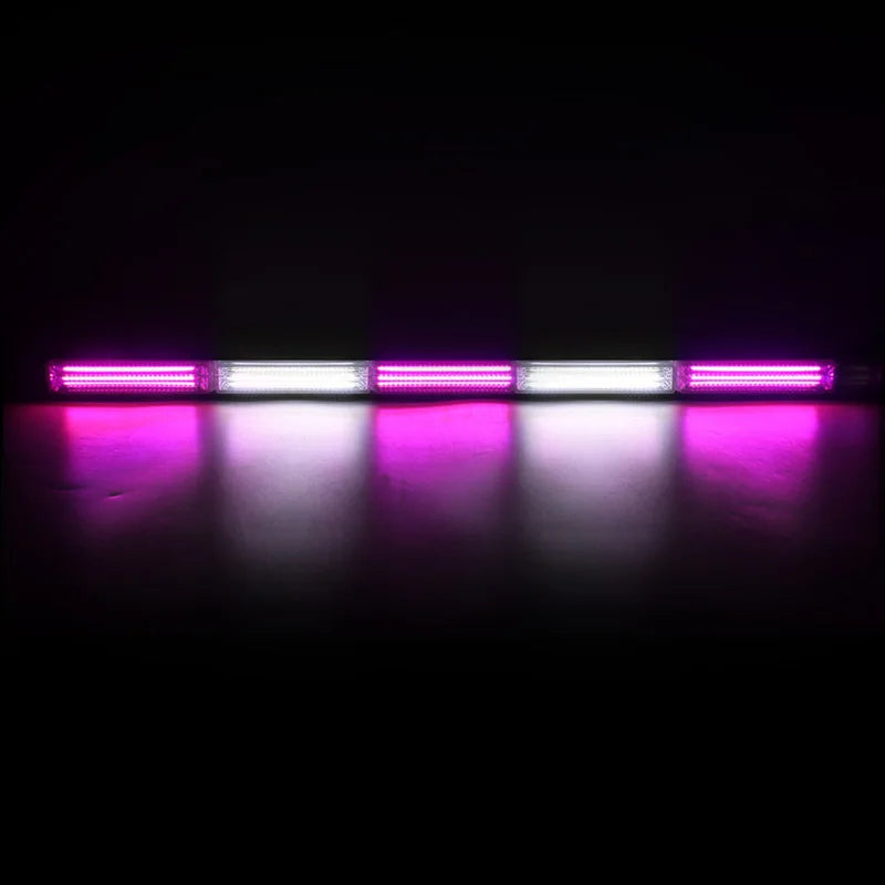 29inch Vehicles COB Warning Strobe Lightbar Multicolor Flashing DRL Lights Bar LED Flash Emergency Work Lights for Trucks