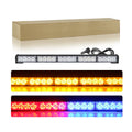 20W Car Rooftop LED Flashing Warning Light Bar Truck Offroad DRL Flashing Emergency Work Strobe Light Amber White 12V 24V