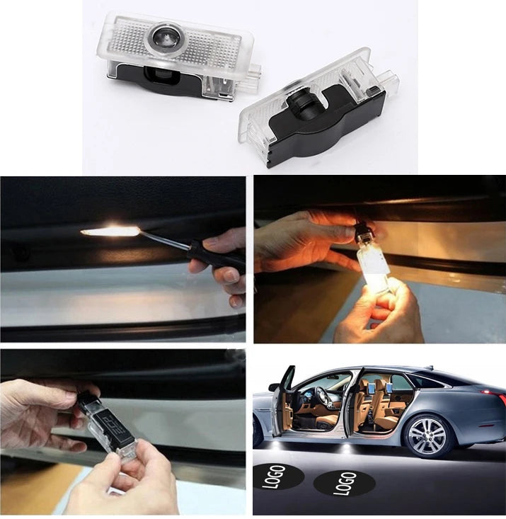 GPRGIT CLA-Class W218 X218 LED Puddle Light Car Logo Projector Welcome Lamp 12V