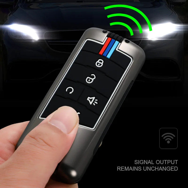 GPRGIT Zinc Alloy Key Remote Fob Car Accessories for GAC Trumpchi GS4 GM8 GA3 GA6 SGS7 GA4 GS5 GS3 Legend GS8 5 Buttons Case Cover