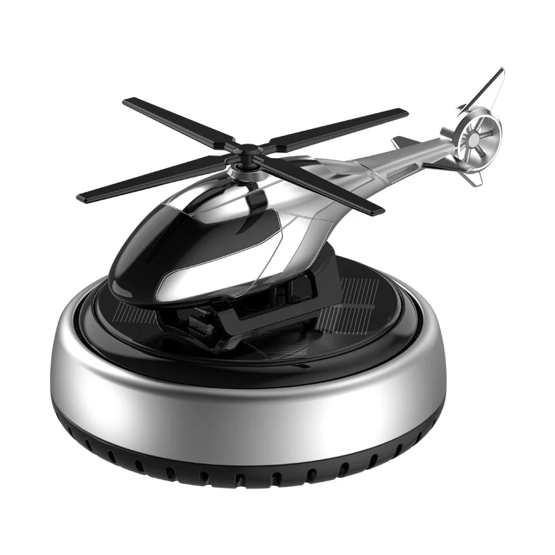 GPRGIT Solar Rotary Aircraft Car Air Freshener Aromatherapy Metal