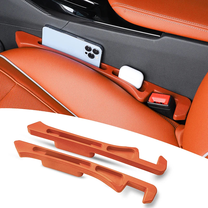 GPRGIT PU Leather Car Seat Gap Leak-Proof Filler Deepened Storage Strip