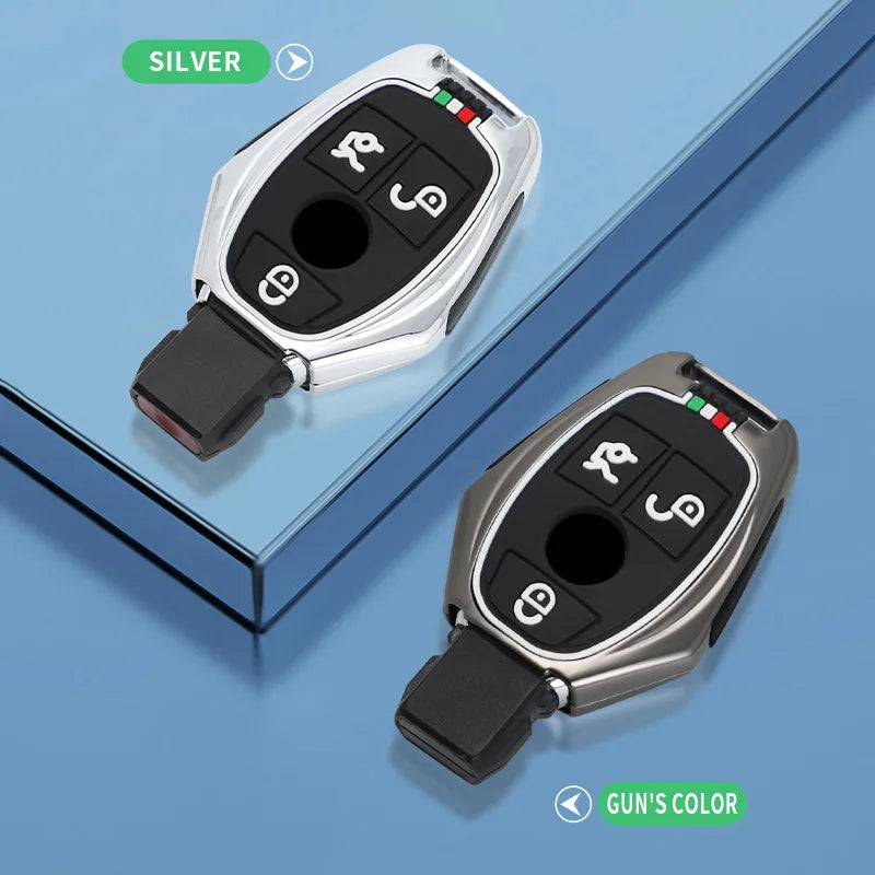 GPRGIT Zinc Alloy Car Key Case Shell for Mercedes-Benz A B R G Class GLK GLA GLC GLR W204 W210 W176 W202 W463 Remote Keyless