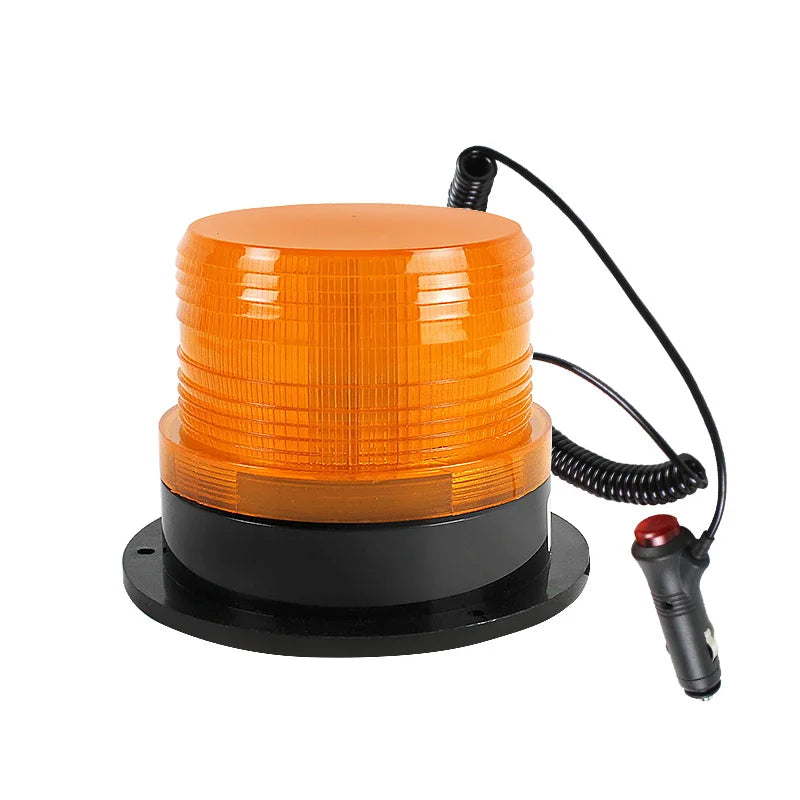 Amber LED Strobe Light Emergency Warning Beacon with Strong Magnetic Mount Waterproof High Brightness for Golf Cart UTV Car Bus