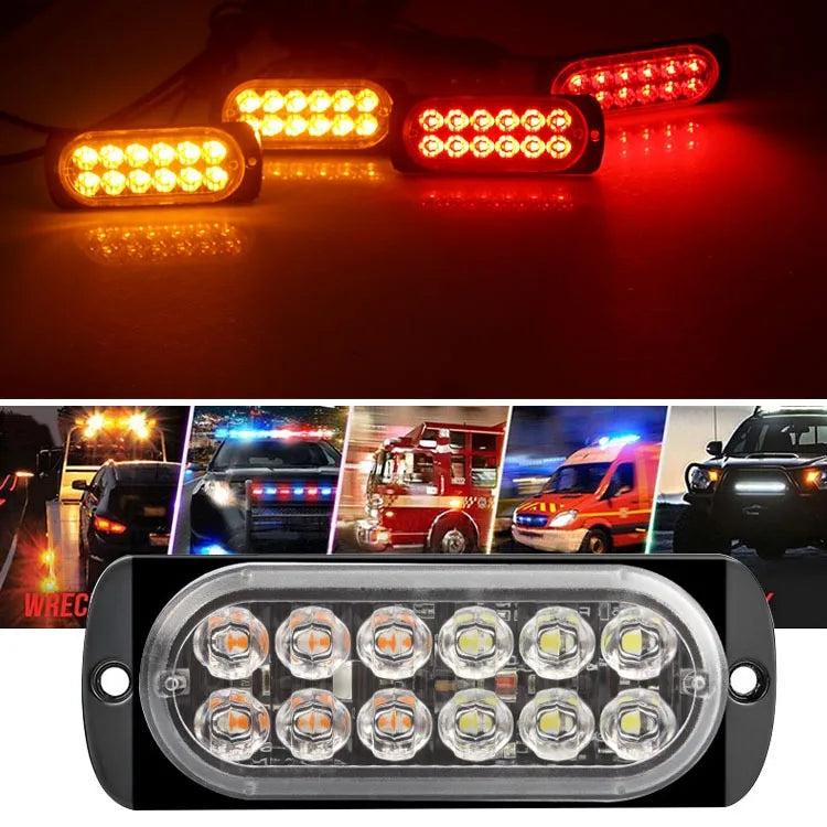 8-Piece LED Strobe Grille Light Strip Red/Blue with Remote, Model XA9212T-4