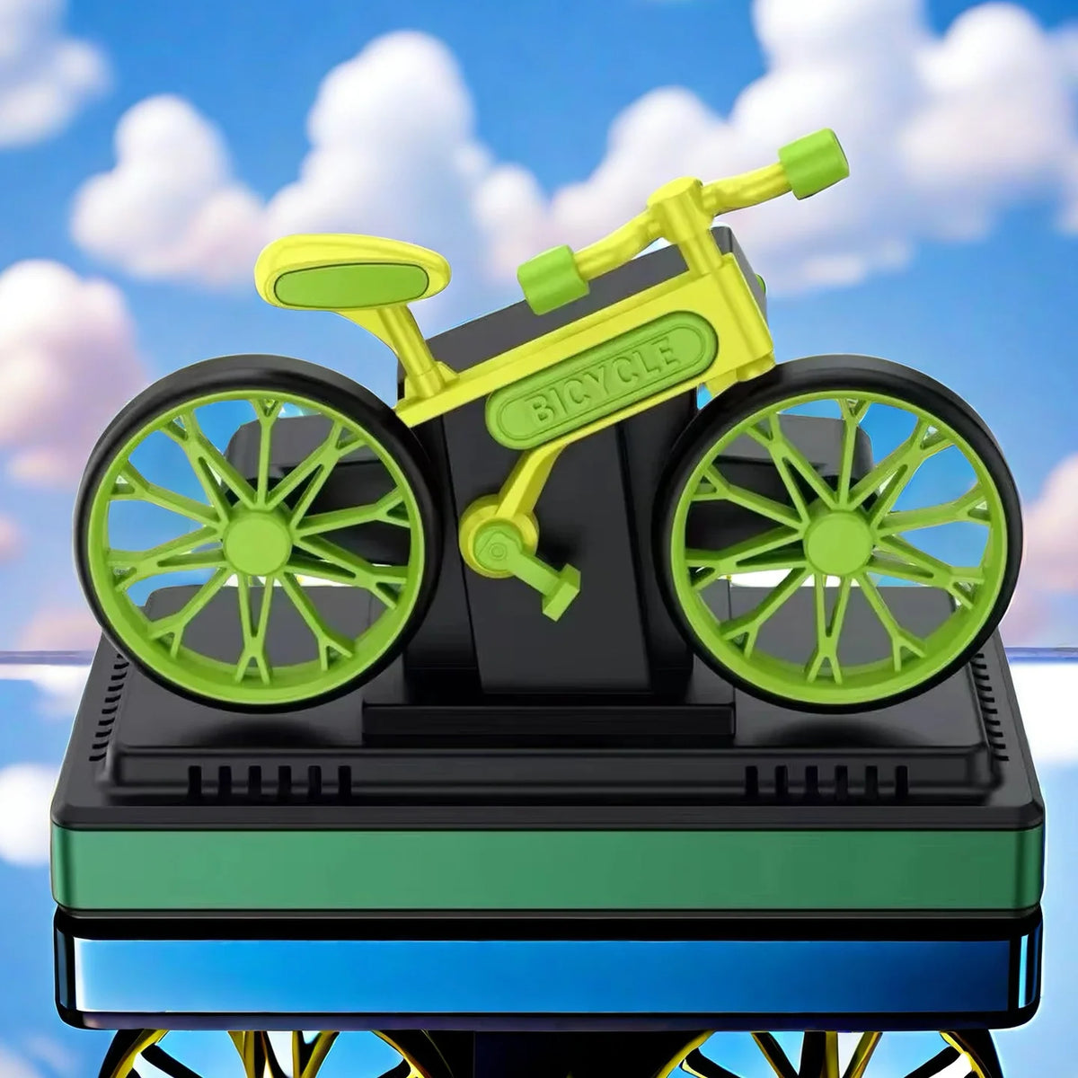 GPRGIT High-Grade Solar Energy Rotating Bicycle Ornament Car Perfume Aromatherapy Dashboard Decoration