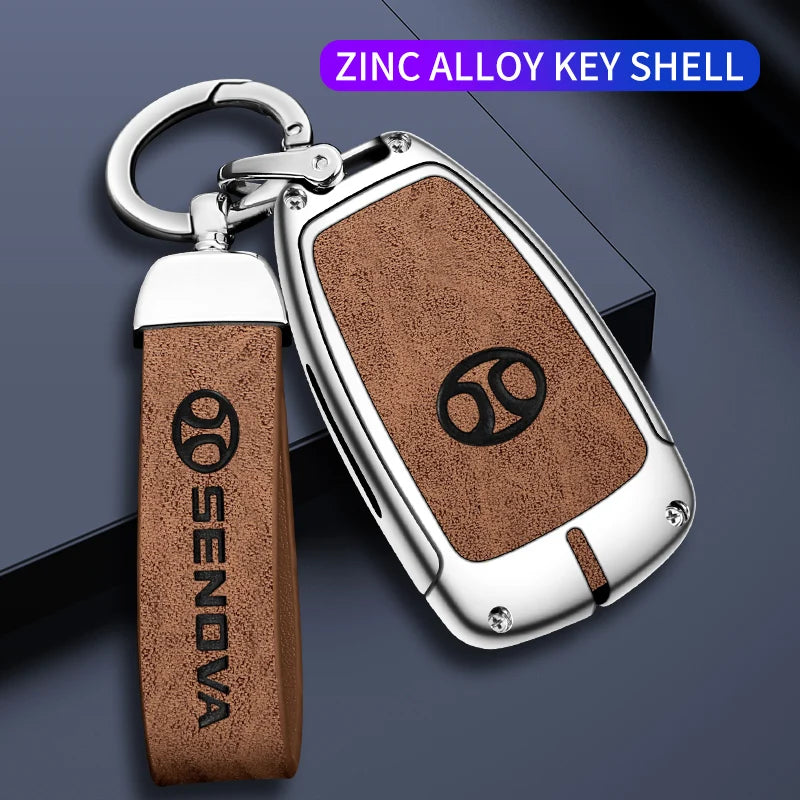 GPRGIT Car Remote Key Fob Cover Case Protector for BAIC Senova BJ40 PLUS/EX5/EU5/EC5/BJ80/D50/DJ80