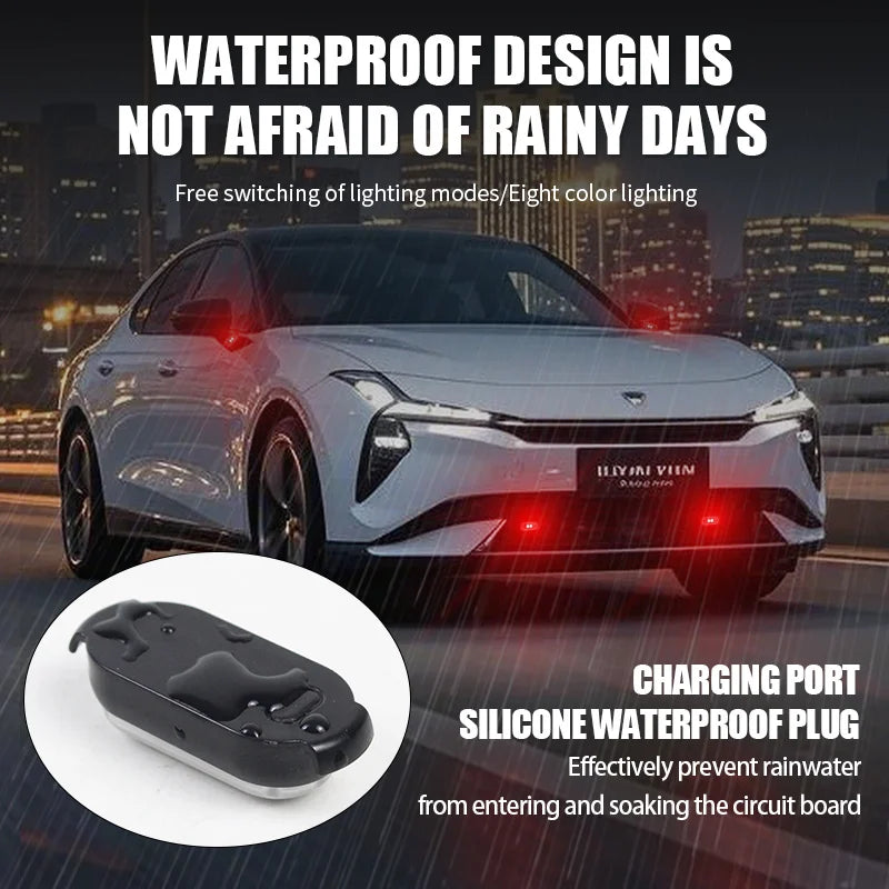 GPRGIT Universal LED Warning Strobe Light Mini Signal Light - 7 Colors - 3V, 5W, Remote Control, Vehicle/Bike/Motorcycle
