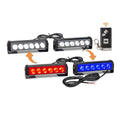 2in1 Super Bright 12V COB LED Lights White Red Blue Strobe Light Remote Control Wireless Auto Electronics Daytime Light Light