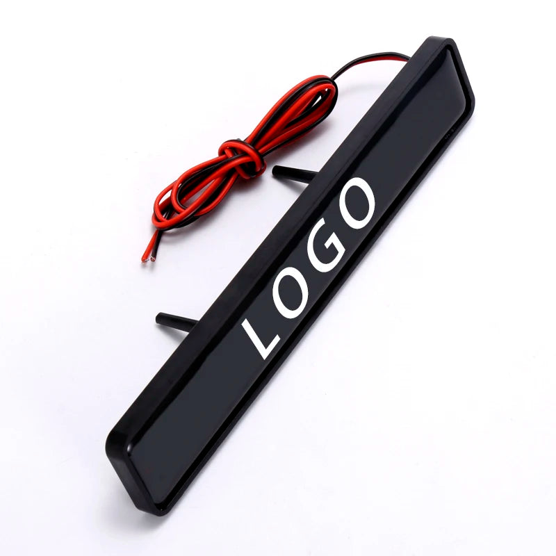 GPRGIT Car Logo LED Light Front Grille Emblem Decal Sticker Illuminated 12V