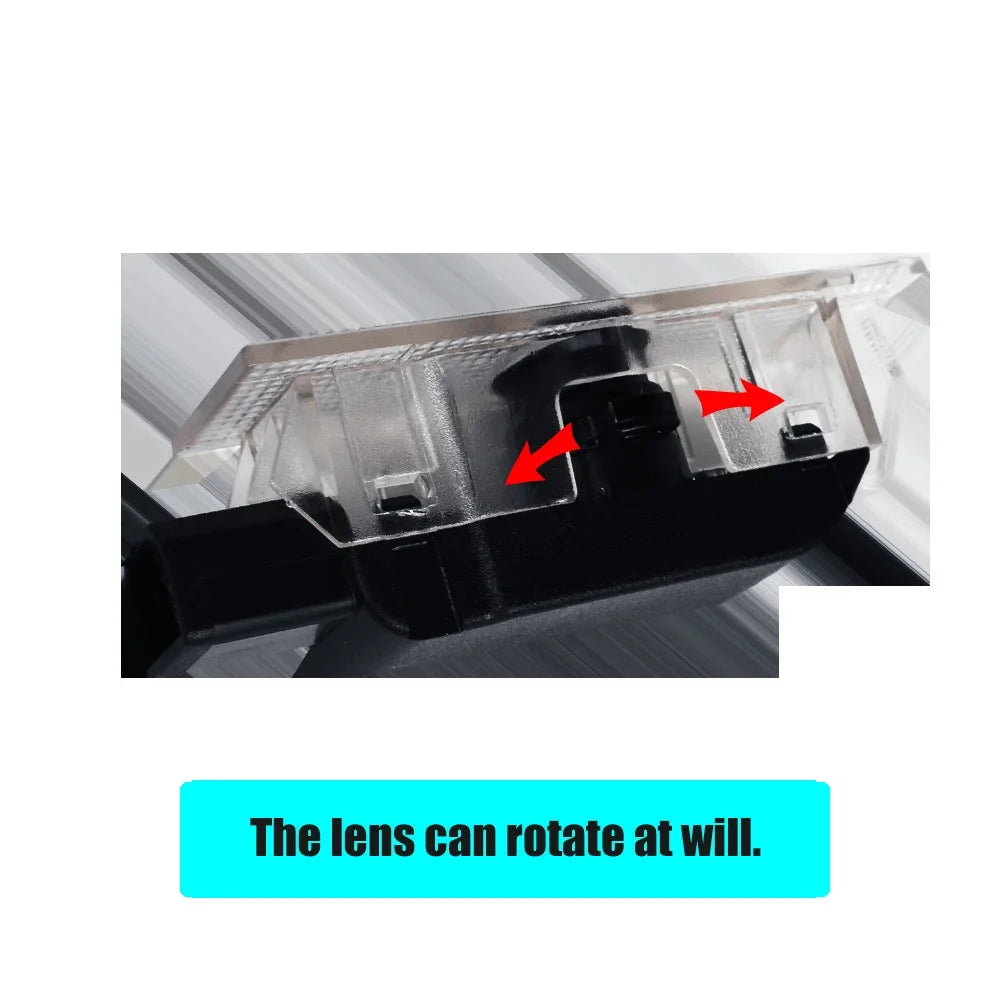 GPRGIT 3D Laser Logo Projector Door Welcome Lamp for Fiat 500X 500L Punto Ghost Shadow 12V