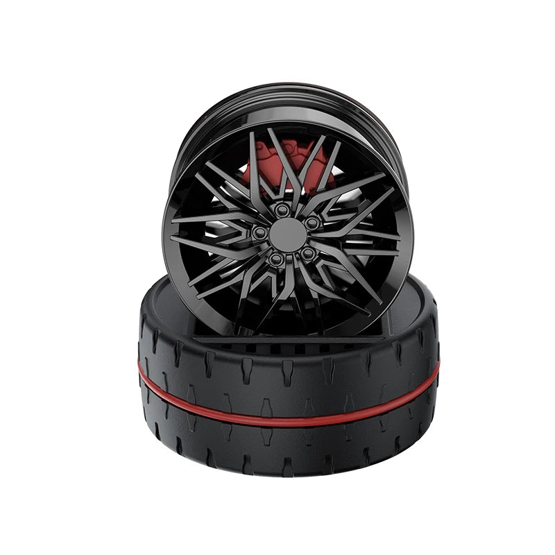 GPRGIT Solar Wheel Spinning Car Tire Aromatherapy Dashboard Decoration Plastic