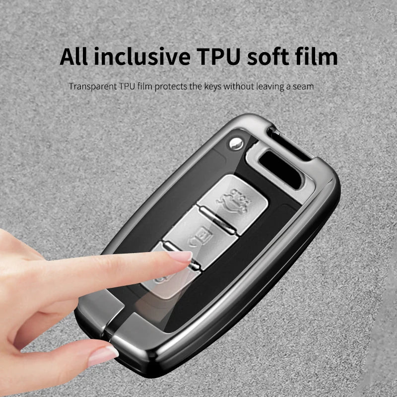 GPRGIT Carbon Car Logo Key Fob for Kia EQUUS Optima K5 Forte Opirus Rohens Ix35 SOUL SORENTO Borrego Mohave Shuma 2011 2012