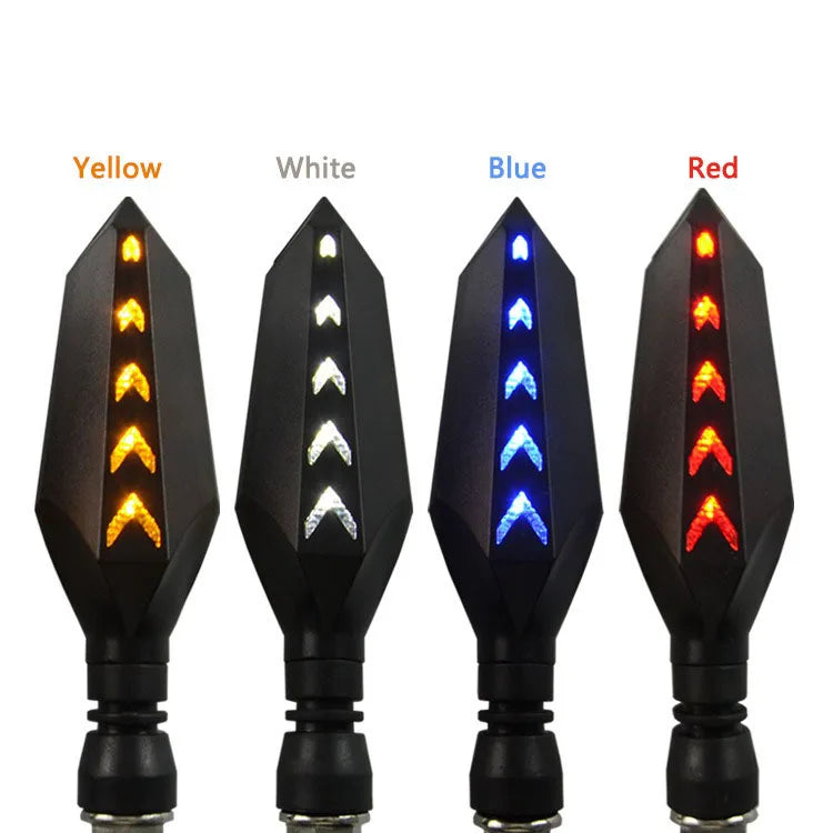 GPRGIT Dynamic Flow LED Turn Signal Light Yellow Sequential Blinker for Motorcycle