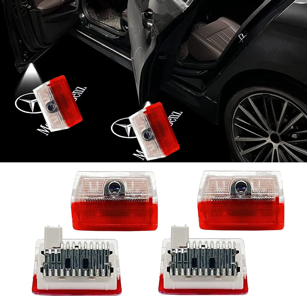 GPRGIT 5W Wireless LED Car Door Welcome Light for Mercedes-Benz E/C/S Class E300L GLC