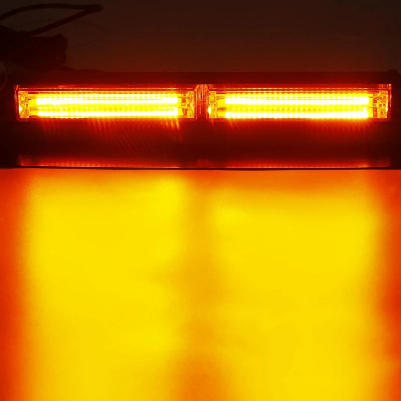 Model 805 Red Blue Yellow LED COB Emergency Flasher Signal Lamp 12V-24V Car Windshield Strobe Warning Light 2 Year Warranty