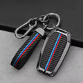 GPRGIT Carbon Car Logo Key Case for Toyota Corolla Prius Camry CHR C-HR RAV4 Land Cruiser Prado Altis Hilux Fortuner 200 Crown Highland
