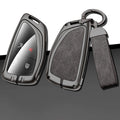 GPRGIT Metal Leather 3/4/5/6 Button Car Key Cover Case for Chevrolet/GMC Yukon/Suburban/Tahoe 2015-2016