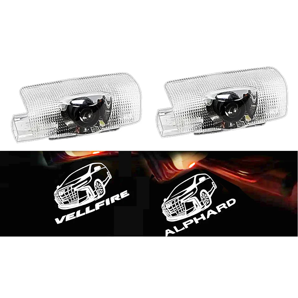 GPRGIT LED Courtesy Projector Door Decorative Light for Toyota Alphard Vellfire 3W 12V